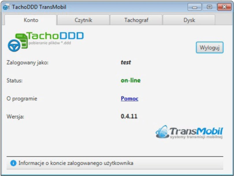 TachoDDD - oprogramowanie Windows